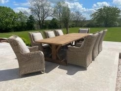 Valencia Willow 8 Chair Dining Set -Garden Comfort Shop valencia willow 8 chair3 1
