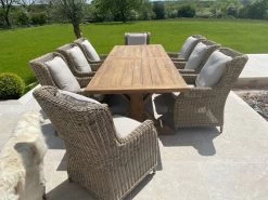 Valencia Willow 8 Chair Dining Set -Garden Comfort Shop valencia willow 8 chair 1