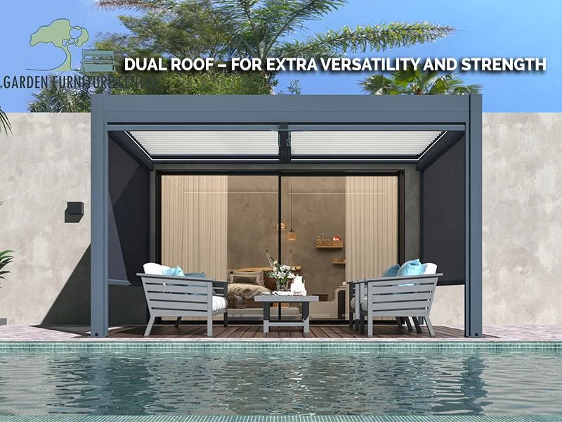 Eclipse 3 X 4m LED Motorised Pergola | Wall Mounted 12 Eclipse 3 X 4m LED Motorised Pergola | Wall Mounted - Image 10