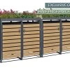 Galvanized Steel Wheelie Bin Cover With Planter | Super Double | PRE-ORDER -Garden Comfort Shop wheelie bin cover parcel offer super double planter