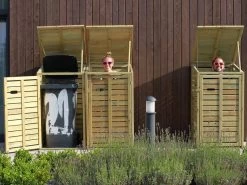 Wheelie Bin Cover - Double | FSC® Certified 25 Wheelie Bin Cover - Double | FSC® Certified -Garden Comfort Shop wheelie bin triple promo fun XL 3