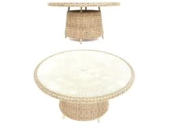 Willow Rattan Round Table