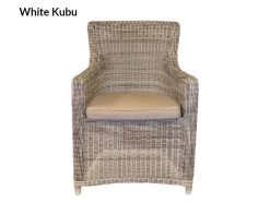 York 6 Chair Round Dining Set -Garden Comfort Shop wjite kubu 1