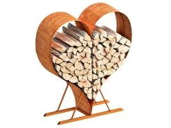 Rustic Love Heart Wood Rack
